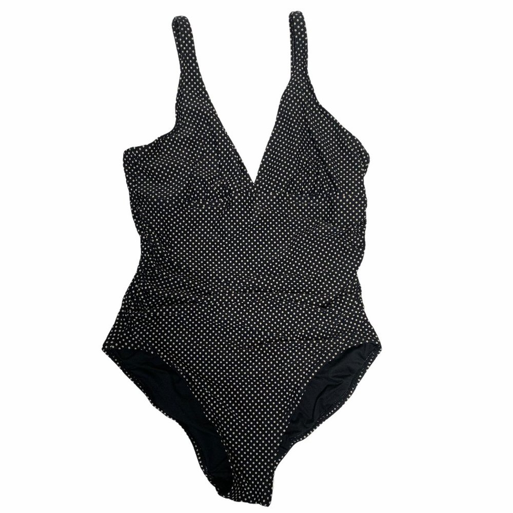 DKNY‎ Polka Dot One Piece Swimsuit Women 12